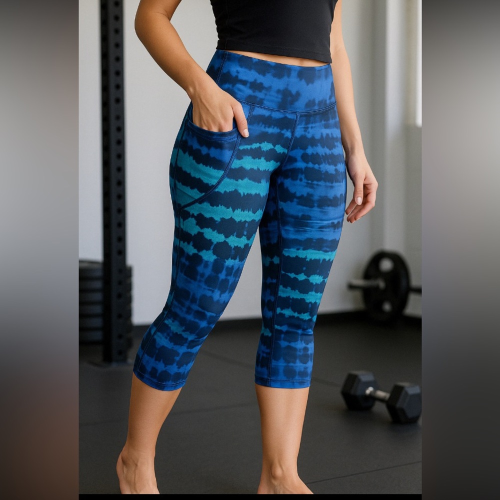 Tie-Dye Blue Leggings